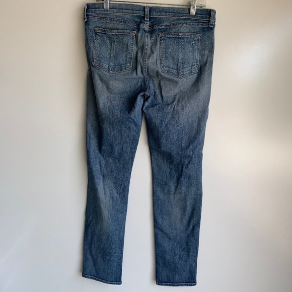 Rag & Bone Women's Dash Wembly Destroyed Knee Jeans Size 28 - Picture 4 of 9